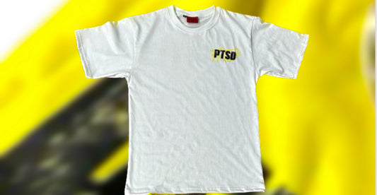 Black and yellow lettered people that see different T-shirt