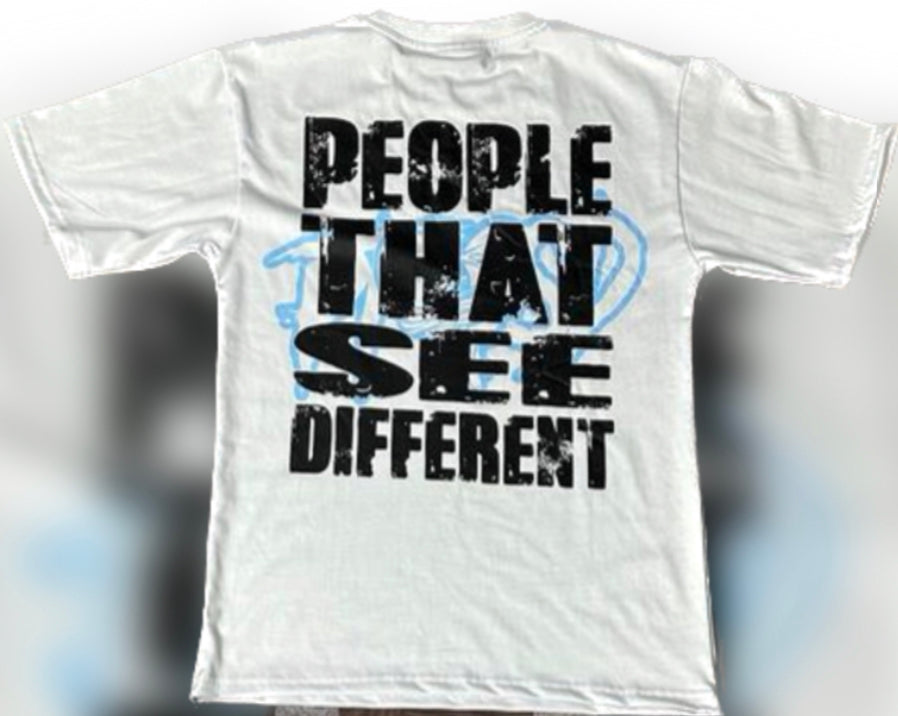 Light Blue, PEOPLE THAT SEE DIFFERENT DESIGN T SHIRT